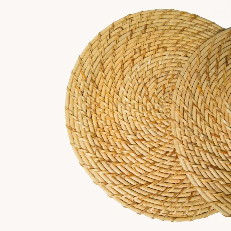 Vrita Twist Rattan Table Mat - Set Of Two media 4
