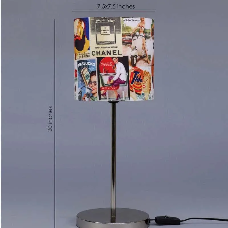 Classic Posters Fabric Table Lamp - Multicolor media 5