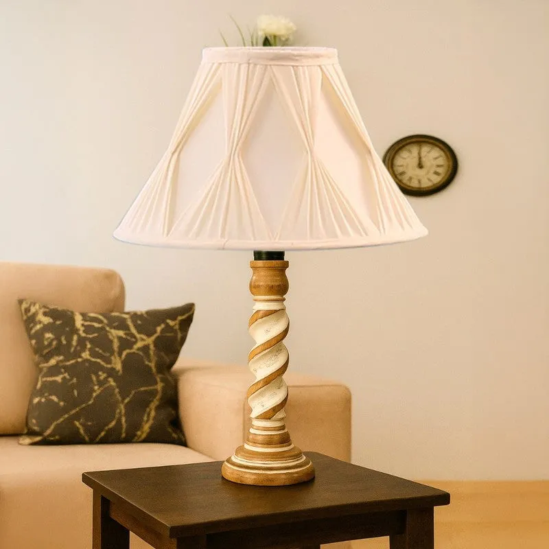 Modera Orel Wooden Table Lamp - Ivory media 4