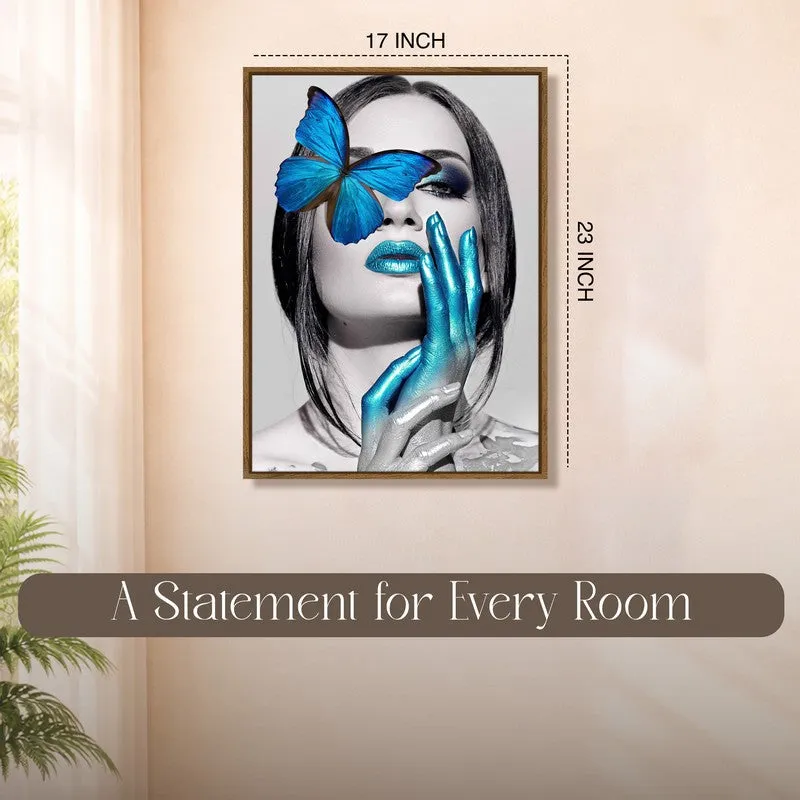 Butterfly Muse Canvas Wall Art With Frame media 10