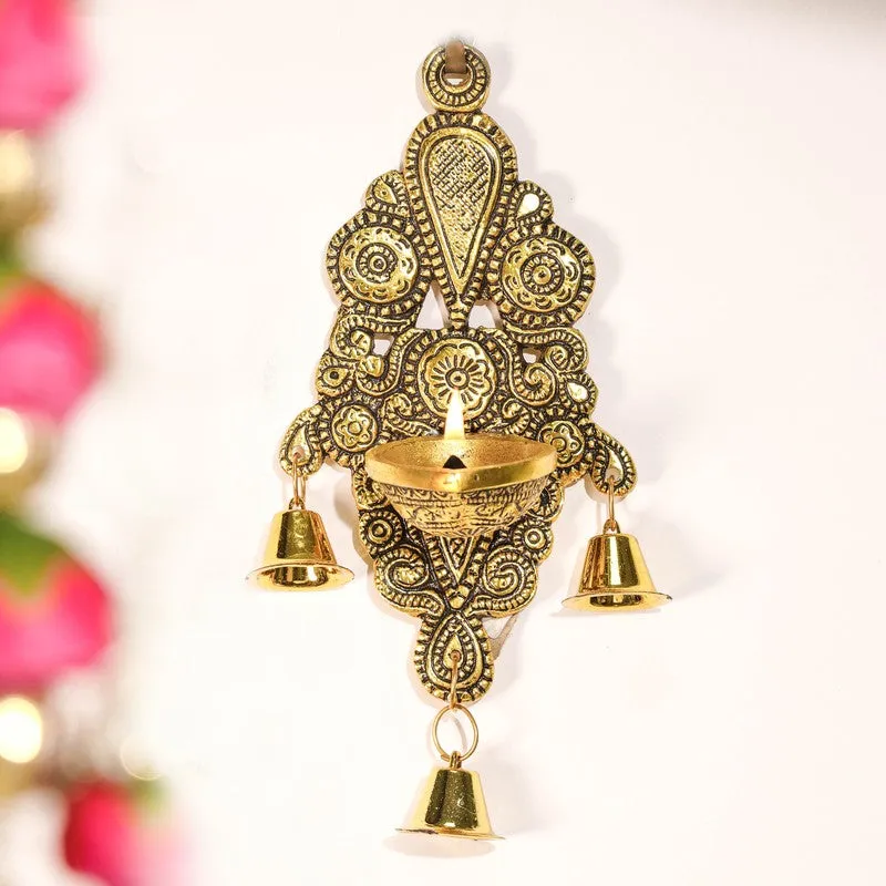 Lunara Heritage Brass Bell Glow Diyas media 4