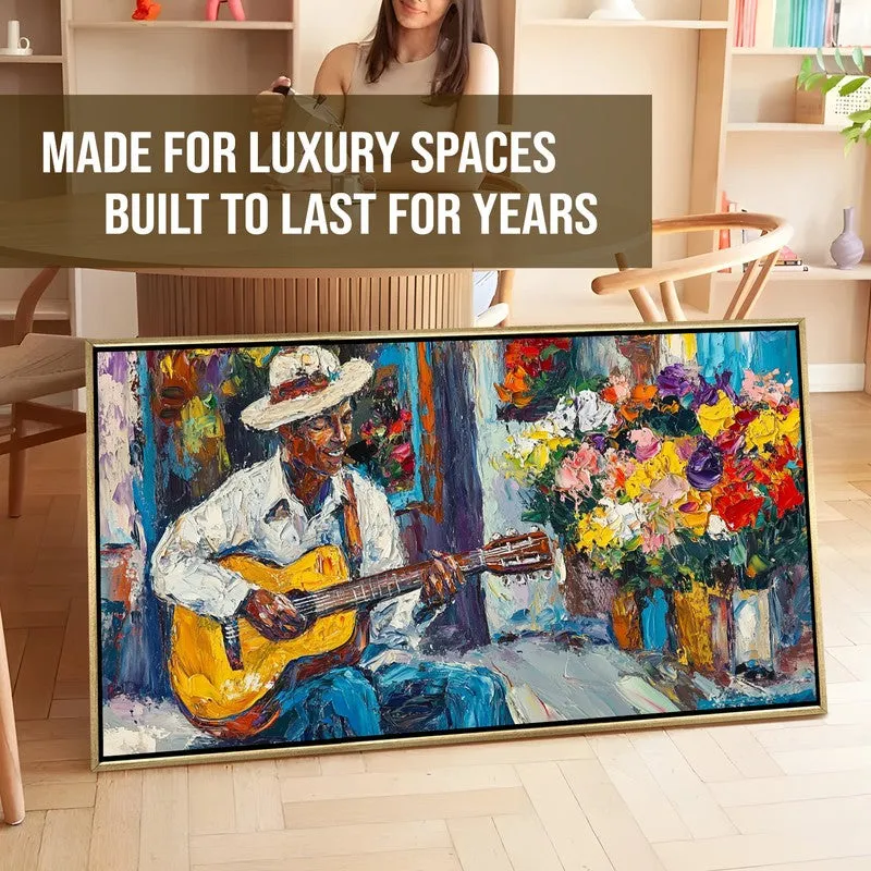 Melody Bloom Canvas Wall Painting With Frame media 7