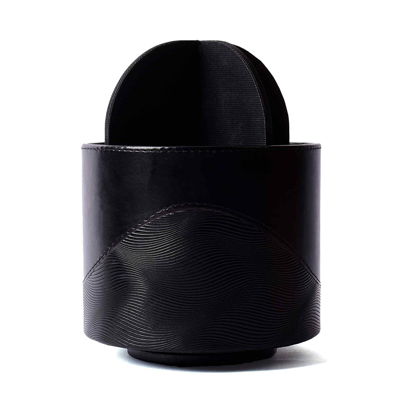 Veltrix Faux Leather Pen Stand - Black media 6