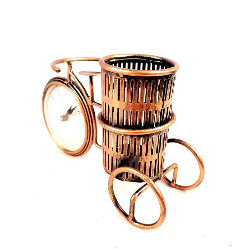Ticking Cycle Clock Cum Stationary Stand media 3