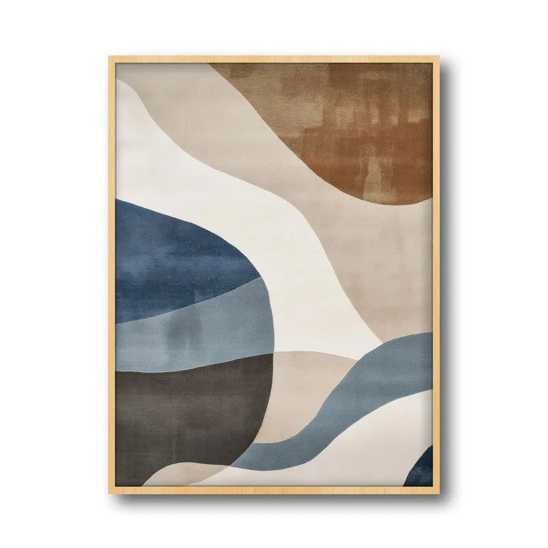 Levante Dreams Framed Canvas Wall Painting - Natural Brown Frame media 4