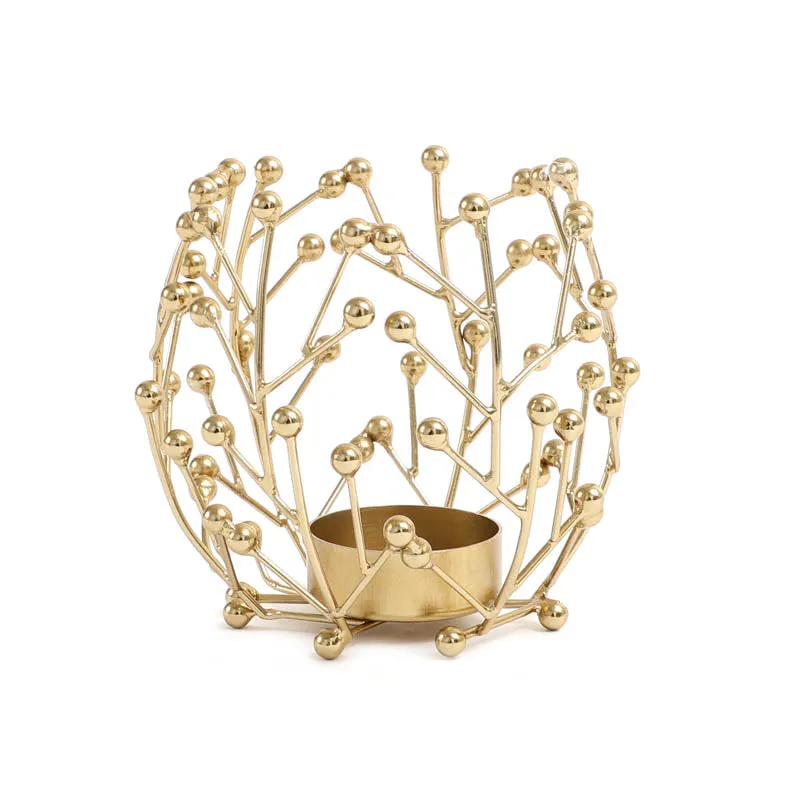 Crony Tea Light Candle Holder - Gold media 6