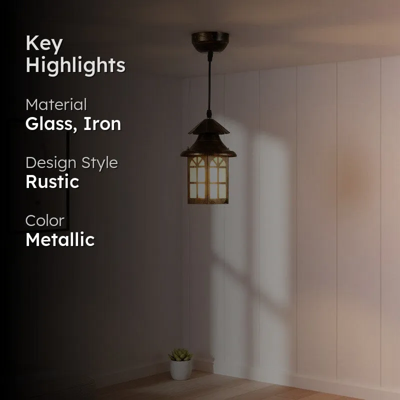 Classic Glass Ceiling Lamp media 2
