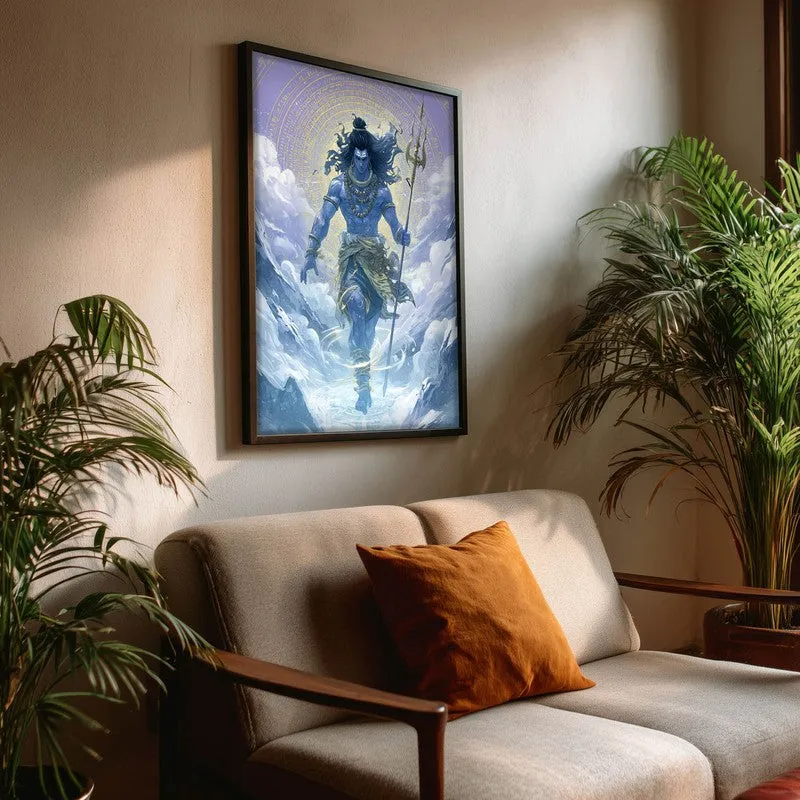 Mahadev with Trishul Divine II Archival Paper Wall Art media 3