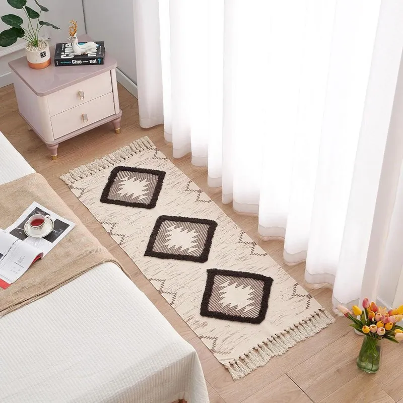 Boho Weave II Cotton Runner Rug - Brown media 3