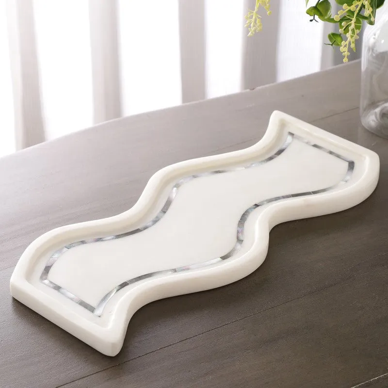 OpalMist Marble Platter media 4