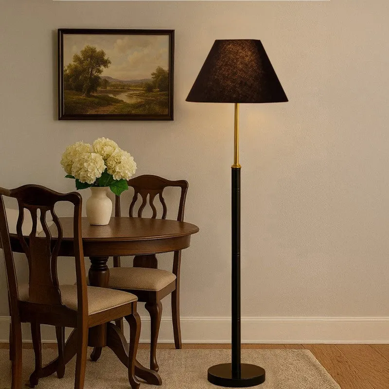 Halo Beam Wooden Floor Lamp - Black media 3
