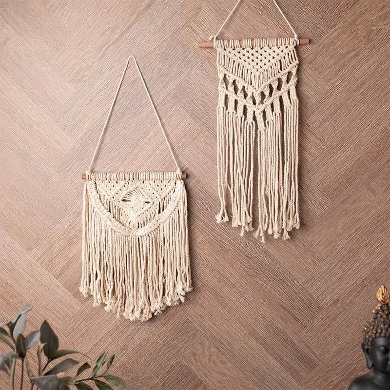 Hedy Macrame Wall Accent - Set Of Two media 1