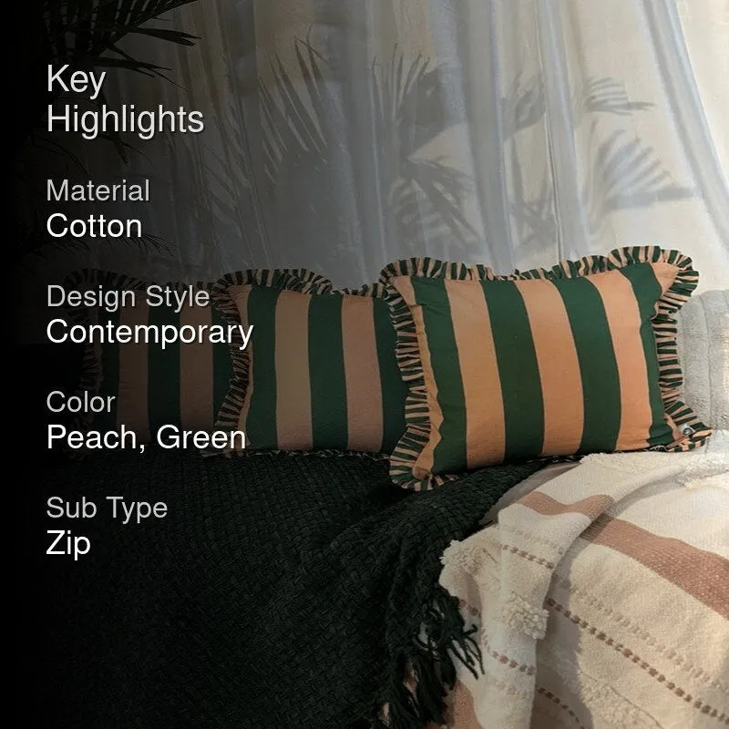 Stripe II Cushion Cover (Green) - Set Of Three media 2