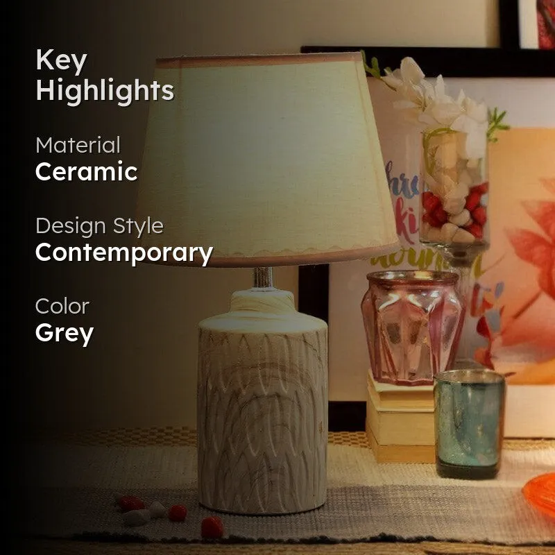 Hedy Ceramic Table Lamp - Grey media 2
