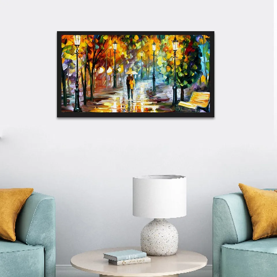Rainy Evening Canvas Wall Painting media 1