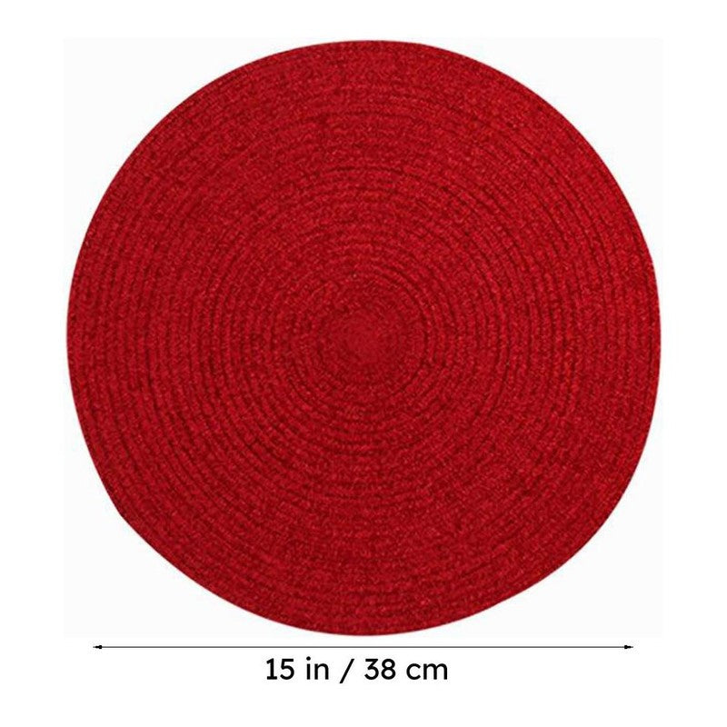 Circular Charm Polyester Table Mat - Set Of Two media 5