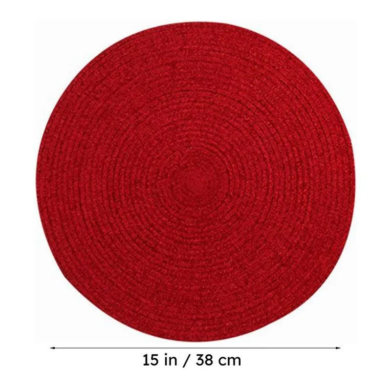 Circular Charm Polyester Table Mat - Set Of Two media 5