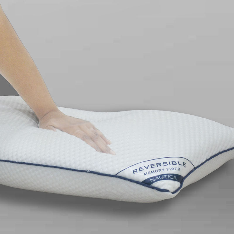 Nautica Plush Pulse Reversible Solid Pillow Filler media 6