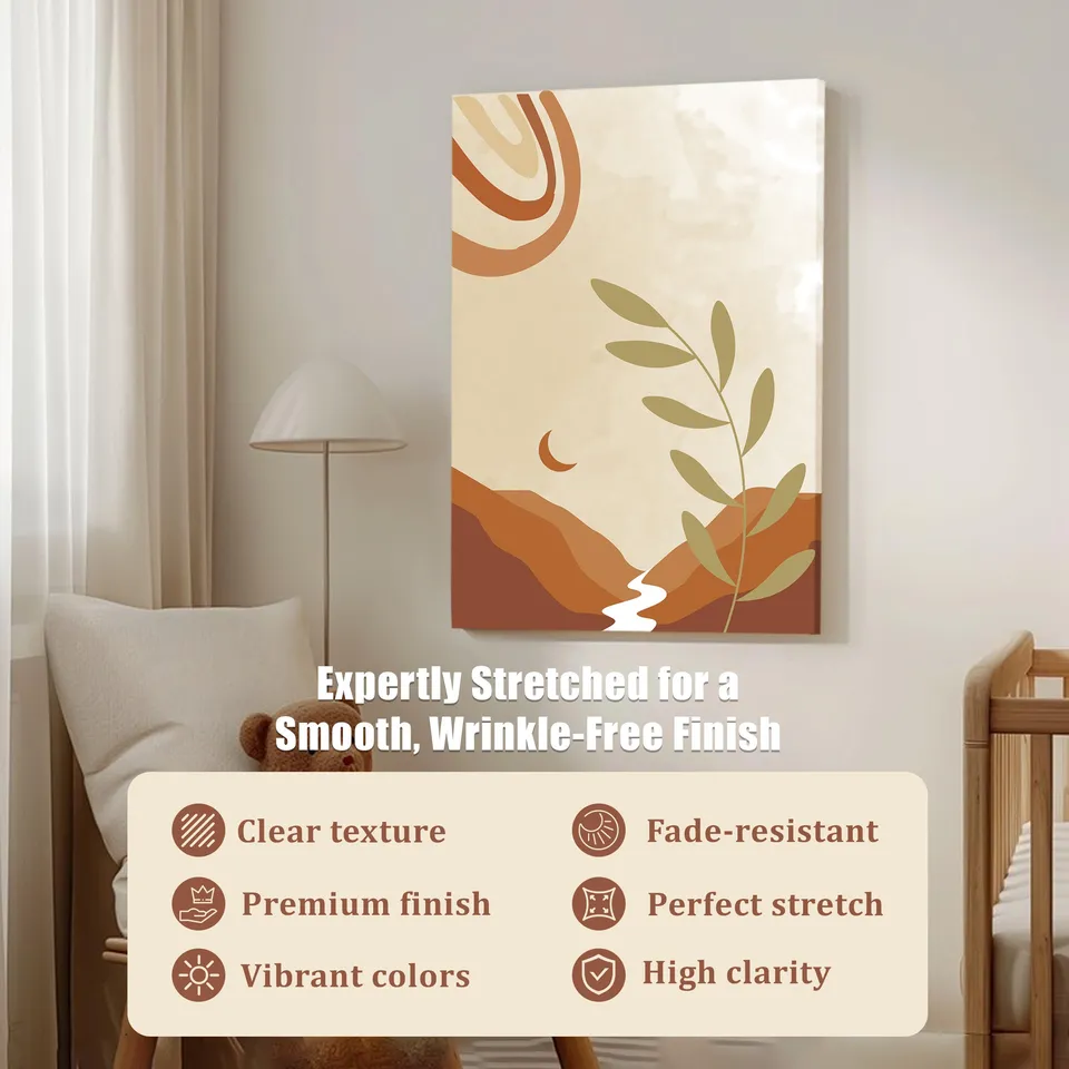 Pastel Path Cotton Canvas Wall Painting media 5