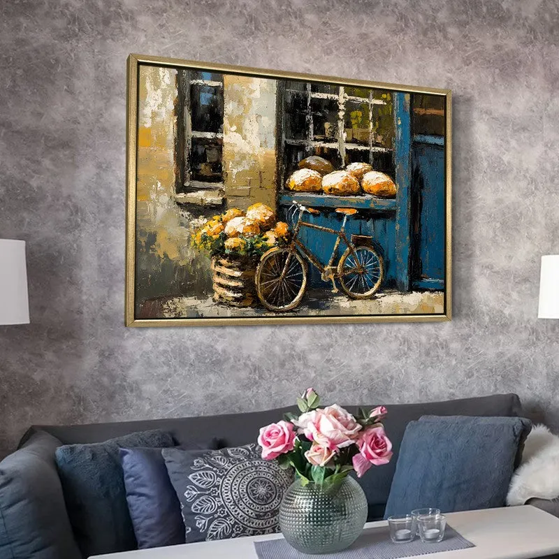 Morning Bread Canvas Wall Painting With Frame media 6