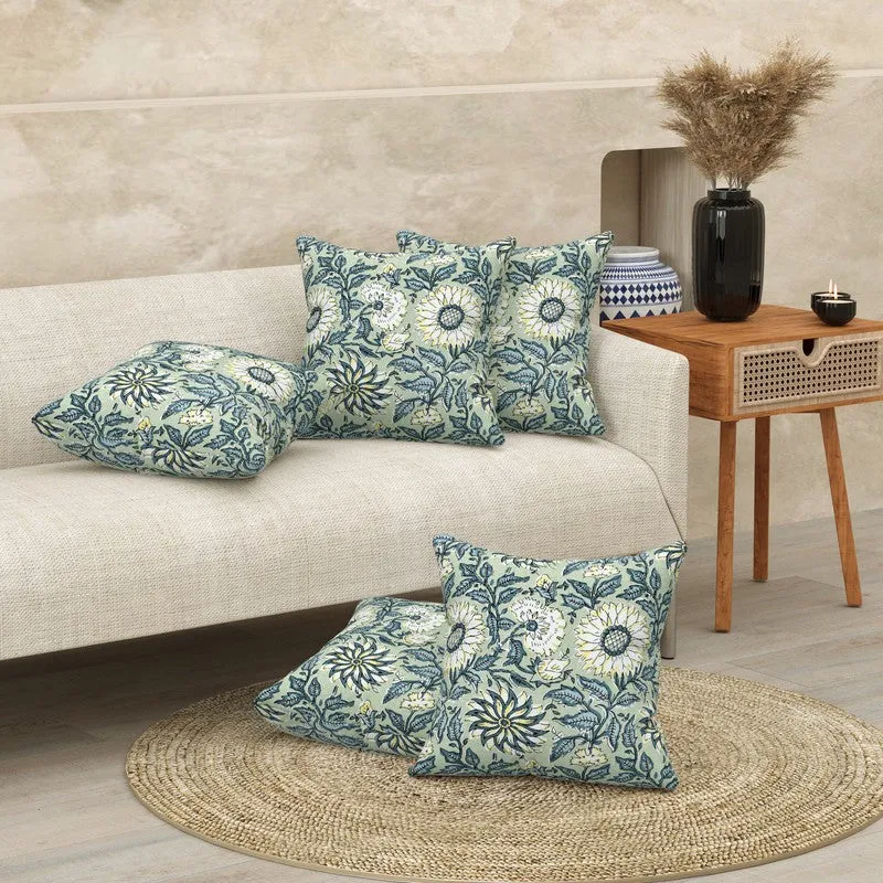 Floral Reverie Cushion Covers - Set Of Five media 1