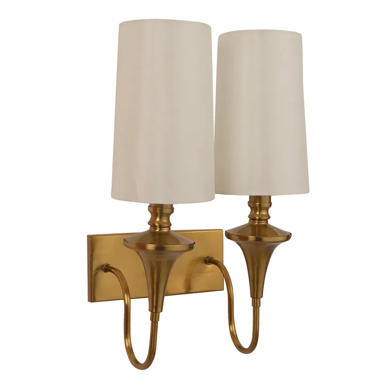 Linera Cotton Wall Lamp With Iron Base media 8