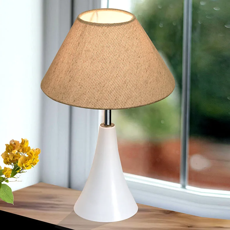 Arrido Metal Table Lamp - Beige,White media 1