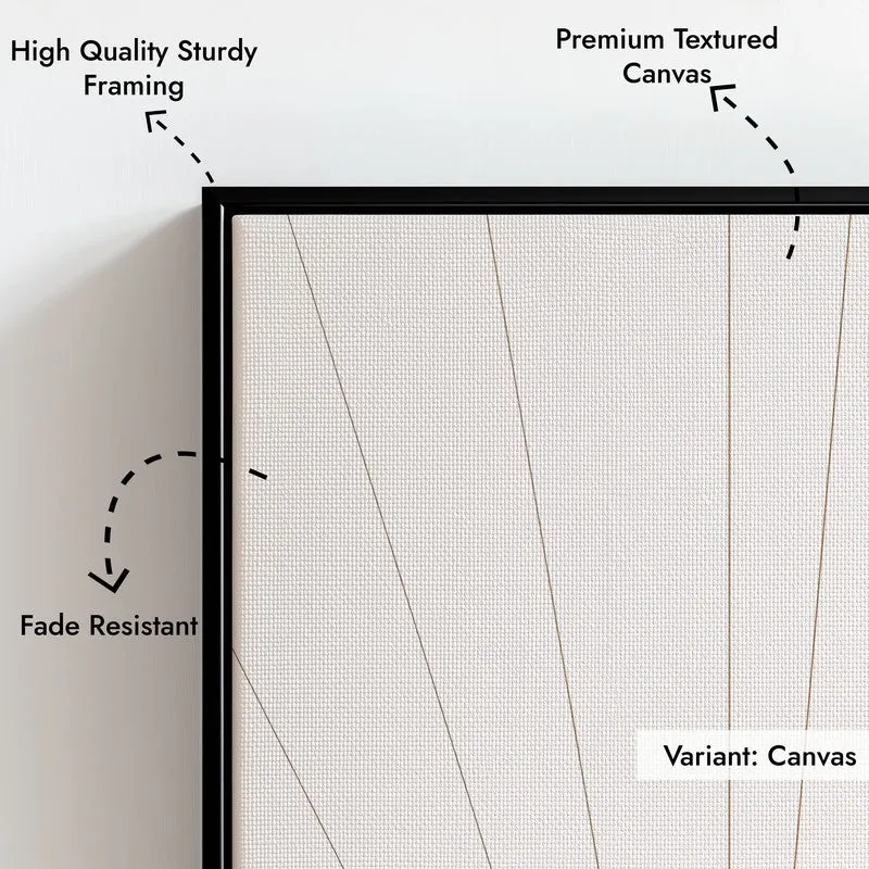 Radiant Calm Canvas Wall Painting With Black Frame media 5