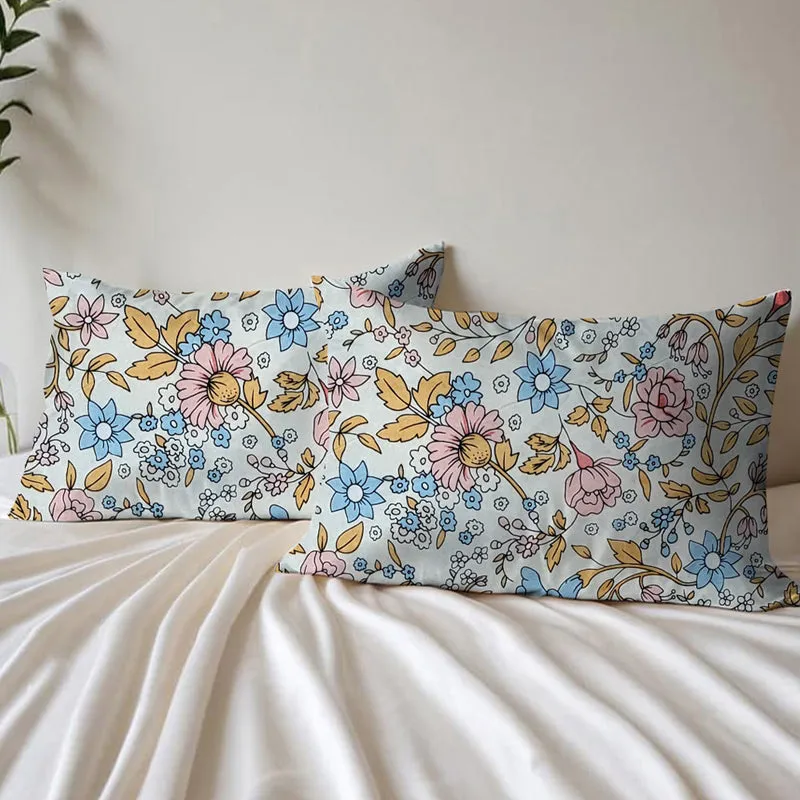 Lily Charm Cotton Pillow Cover - Set Of Two media 1