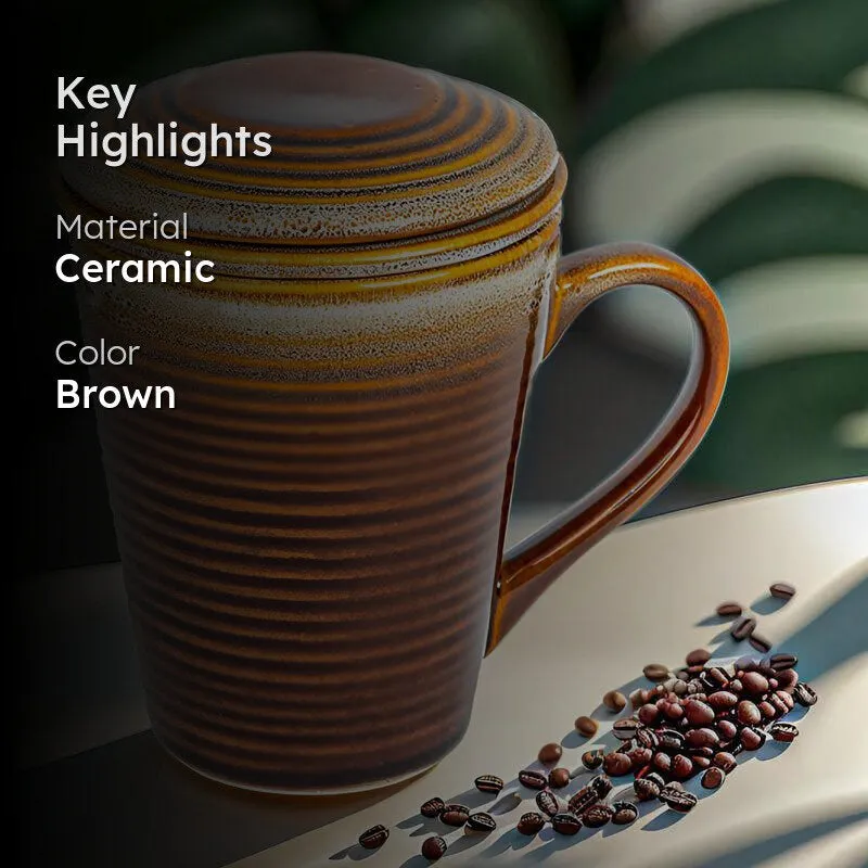 Vriksha Ceramic Mug With Infuser - 250 ML media 2