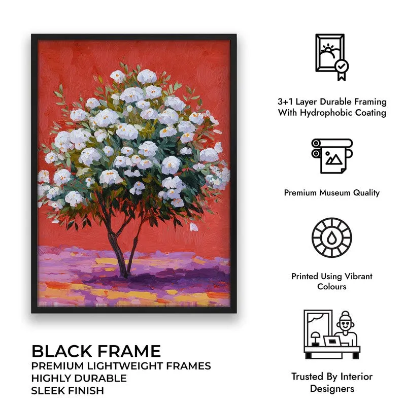 The Silent Orchard Canvas Wall Painting - Black Frame media 9