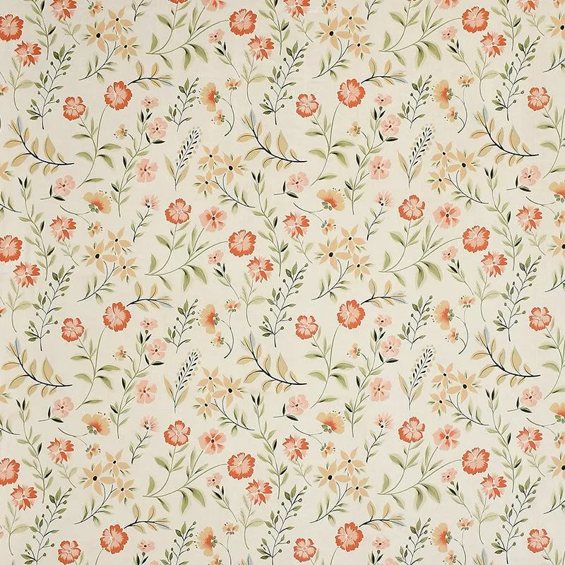 Sivera Floral Microfiber Bedsheet (Off White) - 130 GSM media 5