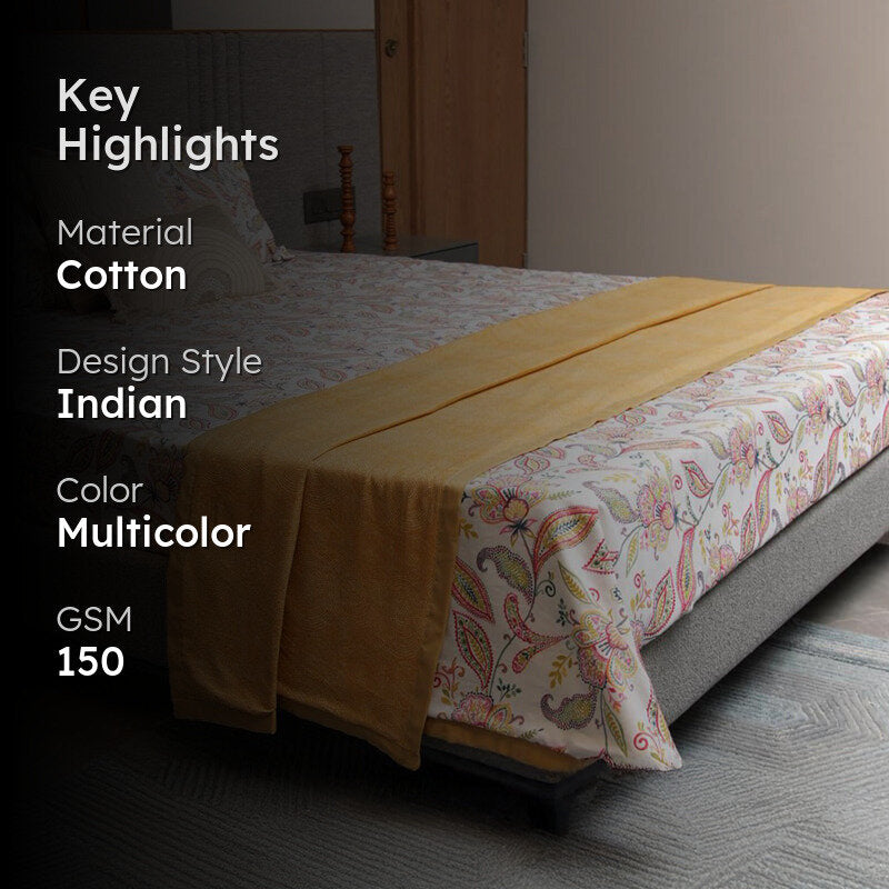 Urban Space Iris Reversible Dohar (Pink) - 150 GSM media 2