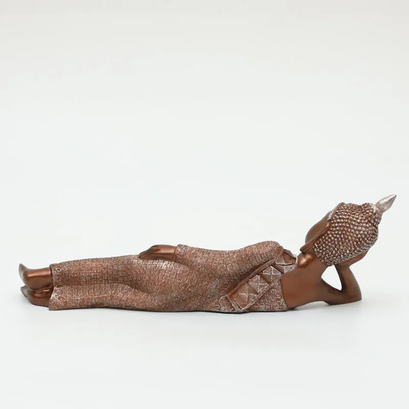 Buddha In Thought I Showpiece - Copper media 6