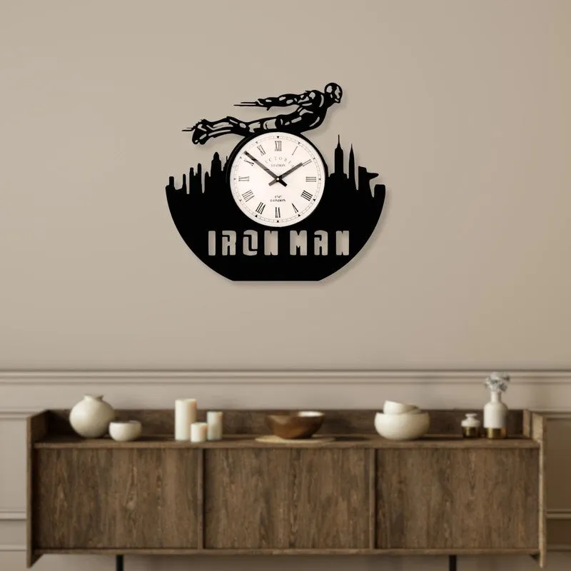 Skyguard Steel Analog Wall Clock - Black media 3