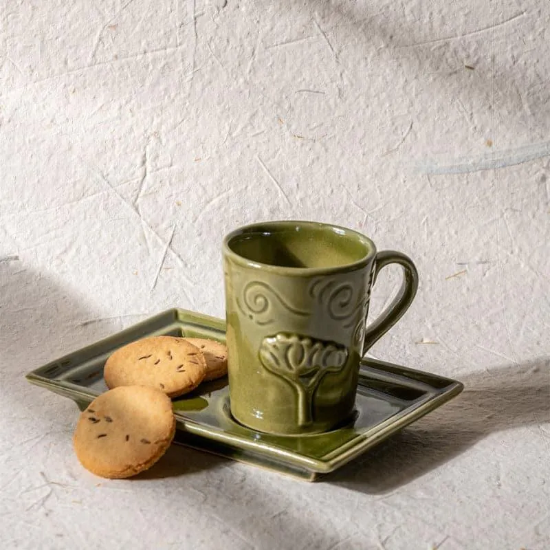 Arora Serveware Combo (Olive) - Four Piece Set media 1