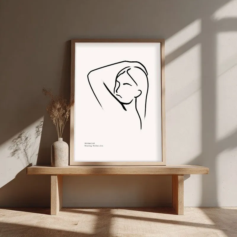 Soft Incline Canvas Wall Painting With Brown Frame media 4