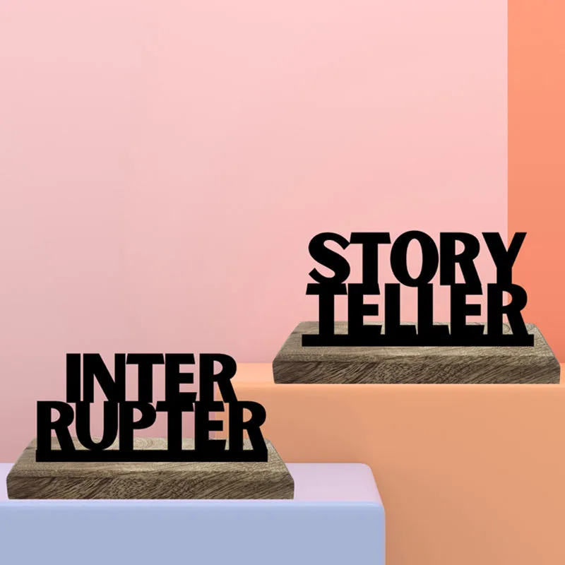 Story Teller Typography Showpiece - Set Of Two media 3
