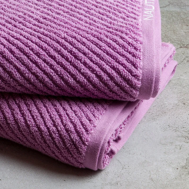 Nautica Riviera Soft Cotton Bath Towel (Lilac) - Set Of Two media 5