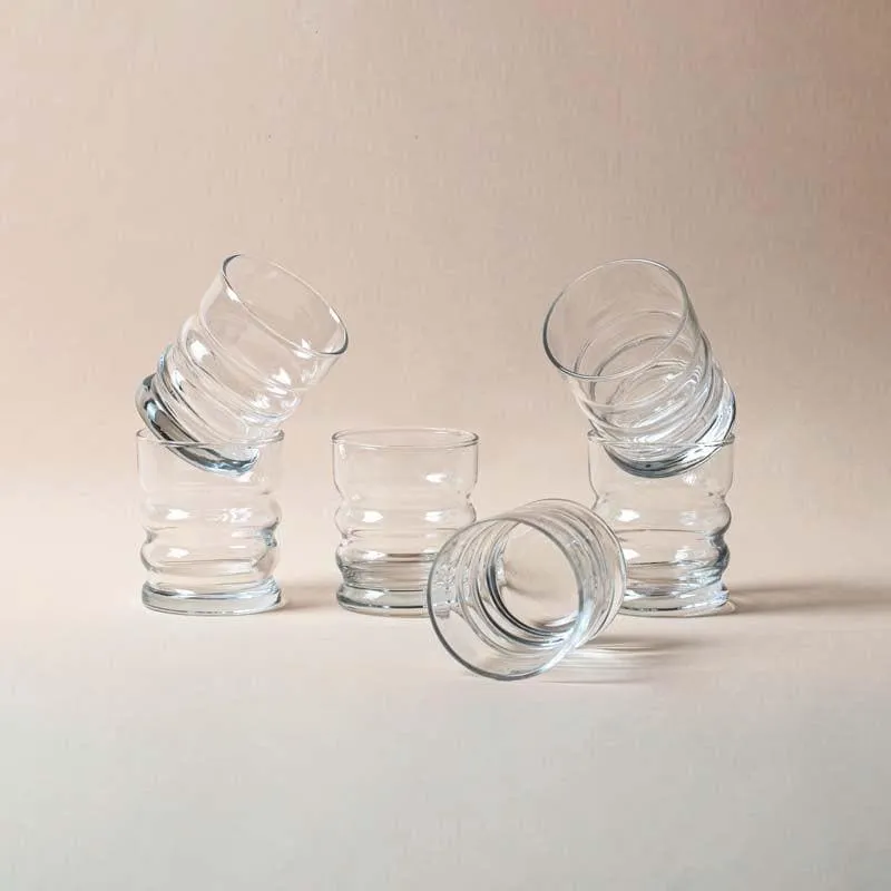 Ribbed Old Fashioned Glasses (240ml) - Set Of Six media 3