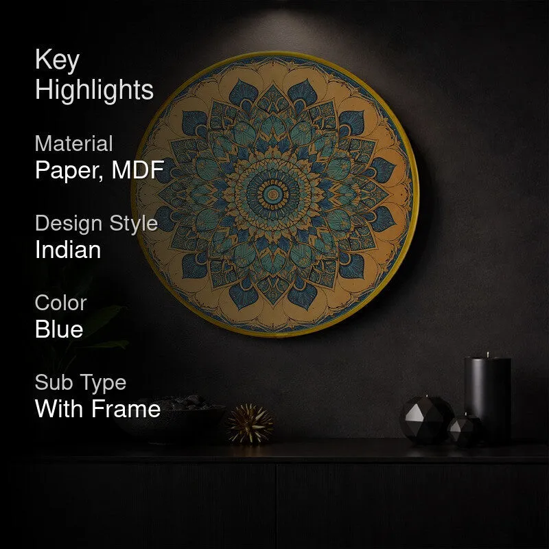 Intricate Mandala Paper Wall Art media 2