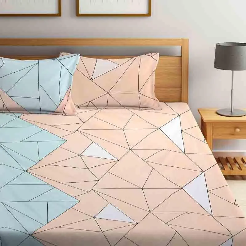 Mosaic Geometric Bedsheet - 130 GSM media 4