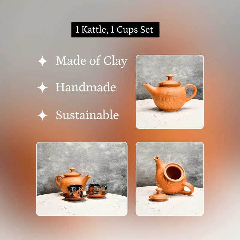 Classic Heritage Terracotta Tea Set & Tea Pots - Three Piece Set media 7