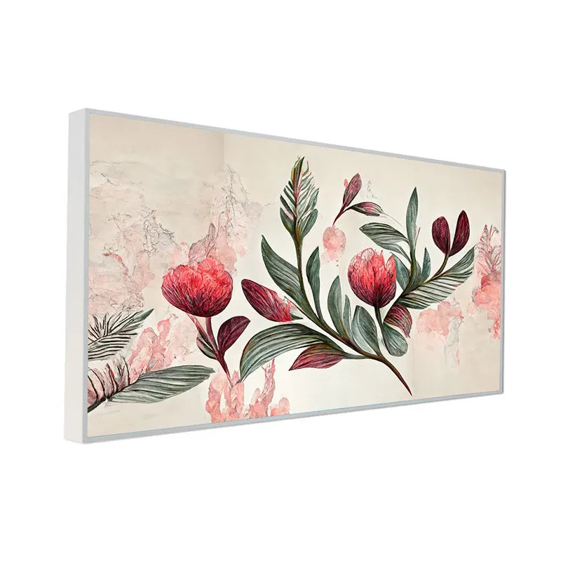 Arelia Floral Canvas Wall Painting With Frame media 8