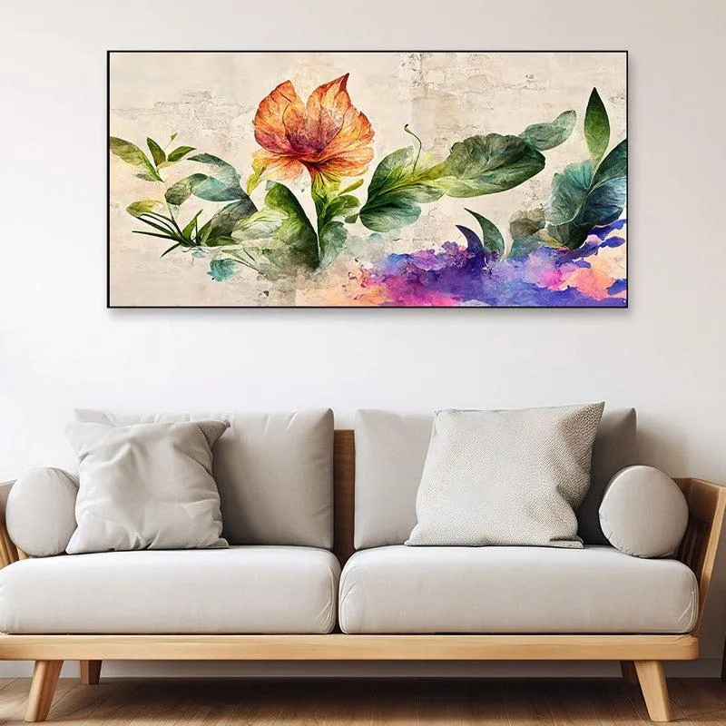 Cambree Floral Wall Painting With Frame media 3