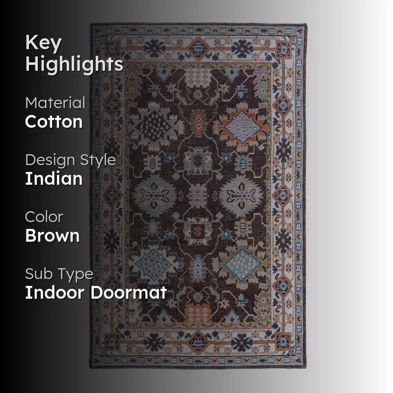 Mirela Cotton Door Mats - Brown media 2