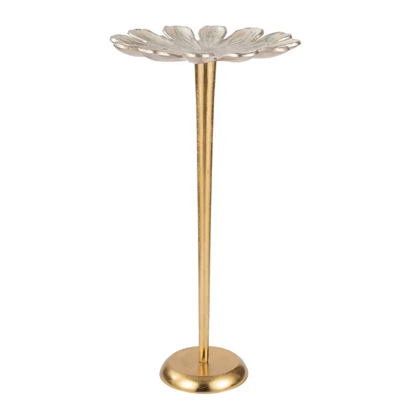 Petal Edge Aluminum Side Table - Gold media 3