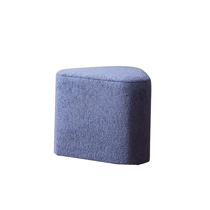 Plush Seat Pouffe (Blue) - Set Of Two media 8