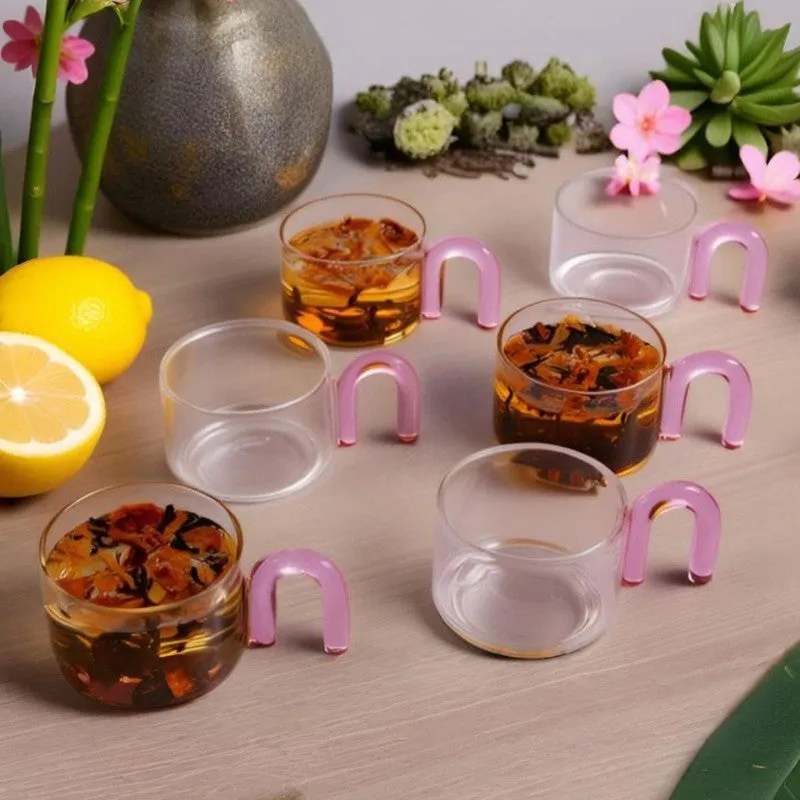 Zenora Borosilicate Glass Tea Cup (140 mL Each) - Set Of Six media 1
