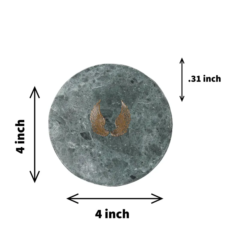 Lina Green Marble Coaster - Set Of Four media 6